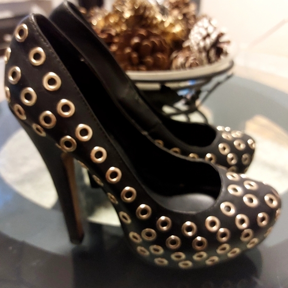 Aldo black and gold pumps - Picture 3 of 5